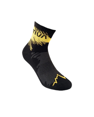 Men's socks LA SPORTIVA Trail running socks black/yellow
